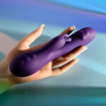 Playboy Pleasure ON REPEAT - Purple 19.7 cm USB Rechargeable Rabbit Vibrator - Image 4