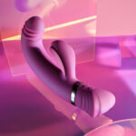 Playboy Pleasure TAP THAT - Purple 16.5 cm USB Rechargebale Rabbit Vibrator - Image 4