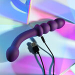 Playboy Pleasure THE SEEKER - Purple 20.3 cm USB Rechargeable Double Ended Vibrator - Image 9