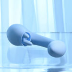 Playboy Pleasure SAPPHIRE SKY - Blue 21.6 cm USB Rechargeable Vibrator with Double Tongue Stimulator - Image 6