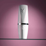 Playboy Pleasure GETAWAY - White/Purple 14.2 cm USB Rechargeable Tapping Stimulator - Image 7
