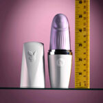 Playboy Pleasure GETAWAY - White/Purple 14.2 cm USB Rechargeable Tapping Stimulator - Image 8