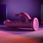 Playboy Pleasure FLUFFLE - Purple 19.7 cm USB Rechargeable Rabbit Vibrator - Image 5