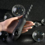 Playboy Pleasure LET IT BEAD - Black 23.1 cm USB Rechargeable Vibrating Anal Beads with Clitoral Suction - Image 3