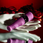 Playboy Pleasure MIC DROP - Purple 11.4 cm USB Rechargeable Vibrating Mini Massage Wand - Image 7