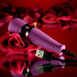 Playboy Pleasure MIC DROP - Purple 11.4 cm USB Rechargeable Vibrating Mini Massage Wand - Image 9