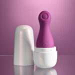 Playboy Pleasure THE JET SET - TAPPING - Purple 10.2 cm Tapping Stimulator with Charging Case - Image 4