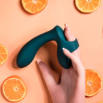 Playboy Pleasure WRAPPED AROUND YOUR FINGER - Green USB Rechargeable Finger Stimulator - Image 3