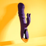 Playboy Pleasure BUNNY PUNCH - Purple 24.4 cm USB Rechargeable Twirling Rabbit Vibrator - Image 2