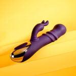 Playboy Pleasure BUNNY PUNCH - Purple 24.4 cm USB Rechargeable Twirling Rabbit Vibrator - Image 4