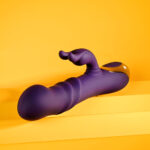Playboy Pleasure BUNNY PUNCH - Purple 24.4 cm USB Rechargeable Twirling Rabbit Vibrator - Image 5