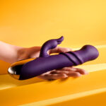 Playboy Pleasure BUNNY PUNCH - Purple 24.4 cm USB Rechargeable Twirling Rabbit Vibrator - Image 7