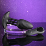 Playboy Pleasure RIM SHOT - Black 11.4 cm USB Rechargeable Vibrating Butt Plug - Image 3