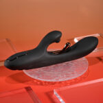 Playboy Pleasure AUREUS - Black 22.7 cm USB Rechargeable Rabbit Vibrator with Internal Flicker - Image 5