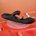 Playboy Pleasure AUREUS - Black 22.7 cm USB Rechargeable Rabbit Vibrator with Internal Flicker - Image 6