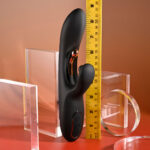 Playboy Pleasure AUREUS - Black 22.7 cm USB Rechargeable Rabbit Vibrator with Internal Flicker - Image 8
