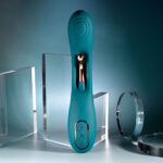 Playboy Pleasure AURELIE - Green 22.7 cm USB Rechargeable Vibrator with Internal Flicker - Image 2