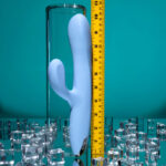 Playboy Pleasure UP AND AWAY - Blue 26.7 cm USB Rechargeable Rabbit Vibrator - Image 8