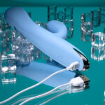 Playboy Pleasure UP AND AWAY - Blue 26.7 cm USB Rechargeable Rabbit Vibrator - Image 9
