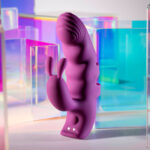 Playboy Pleasure LEND A HAND - Purple USB Rechargeable Finger Vibrator - Image 2