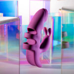 Playboy Pleasure LEND A HAND - Purple USB Rechargeable Finger Vibrator - Image 5