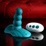 Playboy Pleasure HAVE A SEAT - Green USB Rechargeable Rideable Vibrator and Grinder Pad with Remote - Image 2