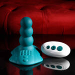 Playboy Pleasure HAVE A SEAT - Green USB Rechargeable Rideable Vibrator and Grinder Pad with Remote - Image 3