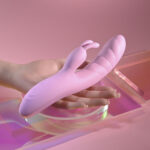 Playboy Pleasure RUB ME RIGHT - Pink 23.2 cm USB Rechargeable Thrusting Rabbit Vibrator - Image 5