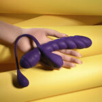 Playboy Pleasure TWISTED PLAYGROUND - Purple USB Rechargeable Vibrator and Cock Ring Kit - Image 3