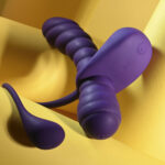 Playboy Pleasure TWISTED PLAYGROUND - Purple USB Rechargeable Vibrator and Cock Ring Kit - Image 4