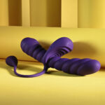 Playboy Pleasure TWISTED PLAYGROUND - Purple USB Rechargeable Vibrator and Cock Ring Kit - Image 7
