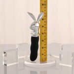 Playboy Pleasure BUNNY ON THE GO - Black/Chrome 18.6 cm USB-C Rechargeable Vibrator - Image 8