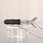Playboy Pleasure BUNNY ON THE GO - Black/Chrome 18.6 cm USB-C Rechargeable Vibrator - Image 9