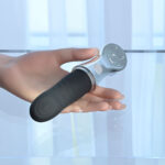 Playboy Pleasure BON VOYAGE - Black/Chrome 18.7 cm USB-C Rechargeable Tapping Vibrator - Image 3