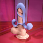 Playboy Pleasure FANTASY CAGE - Purple USB Rechargeable Vibrating Penis Sleeve - Image 3