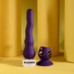 Playboy Pleasure WIGGLE IT - Purple 23.9 cm USB Rechargeable Wiggling Vibrator - Image 3