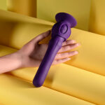 Playboy Pleasure WIGGLE IT - Purple 23.9 cm USB Rechargeable Wiggling Vibrator - Image 6