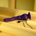 Playboy Pleasure WIGGLE IT - Purple 23.9 cm USB Rechargeable Wiggling Vibrator - Image 9