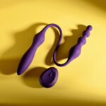 Playboy Pleasure THIS & THAT - Purple 60 cm USB Rechargeable Flexible Dual Ended Vibrator - Image 5