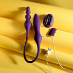 Playboy Pleasure THIS & THAT - Purple 60 cm USB Rechargeable Flexible Dual Ended Vibrator - Image 9