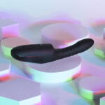Playboy Pleasure OVERDRIVE - Black 28.2 cm USB Rechargeable Thrusting Vibrator - Image 3