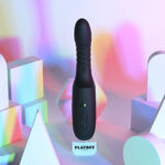 Playboy Pleasure OVERDRIVE - Black 28.2 cm USB Rechargeable Thrusting Vibrator - Image 7