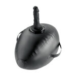 Fetish Fantasy Series Body Dock Inflatable Love Ball - Black Inflatable Cushion with Black 15.2 cm Dildo - Image 2