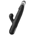 FFS Sonix Silicone Thruster - Black 22 cm USB Rechargeable Thrusting Vibrator with Flicking Clit Stim - Image 2