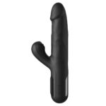 FFS Sonix Silicone Thruster - Black 22 cm USB Rechargeable Thrusting Vibrator with Flicking Clit Stim - Image 4