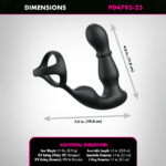 Anal Fantasy Elite Ass-Gasm Slide & Glide - Black USB Rechargeable Prostate Massage with Cock Ring - Image 3