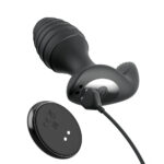 Anal Fantasy Elite Gyro-Milk Pro - Black - Black USB Rechargeable Gyrating Butt Plug - Image 4