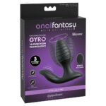 Anal Fantasy Elite Gyro-Milk Pro - Black - Black USB Rechargeable Gyrating Butt Plug - Image 6