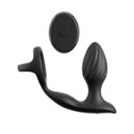 Anal Fantasy Elite Ass-Gasm Gyro-Milk Pro - Black USB Rechargeable Gyrating Butt Plug with Cock Ring - Image 2