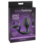 Anal Fantasy Elite Ass-Gasm Gyro-Milk Pro - Black USB Rechargeable Gyrating Butt Plug with Cock Ring - Image 6